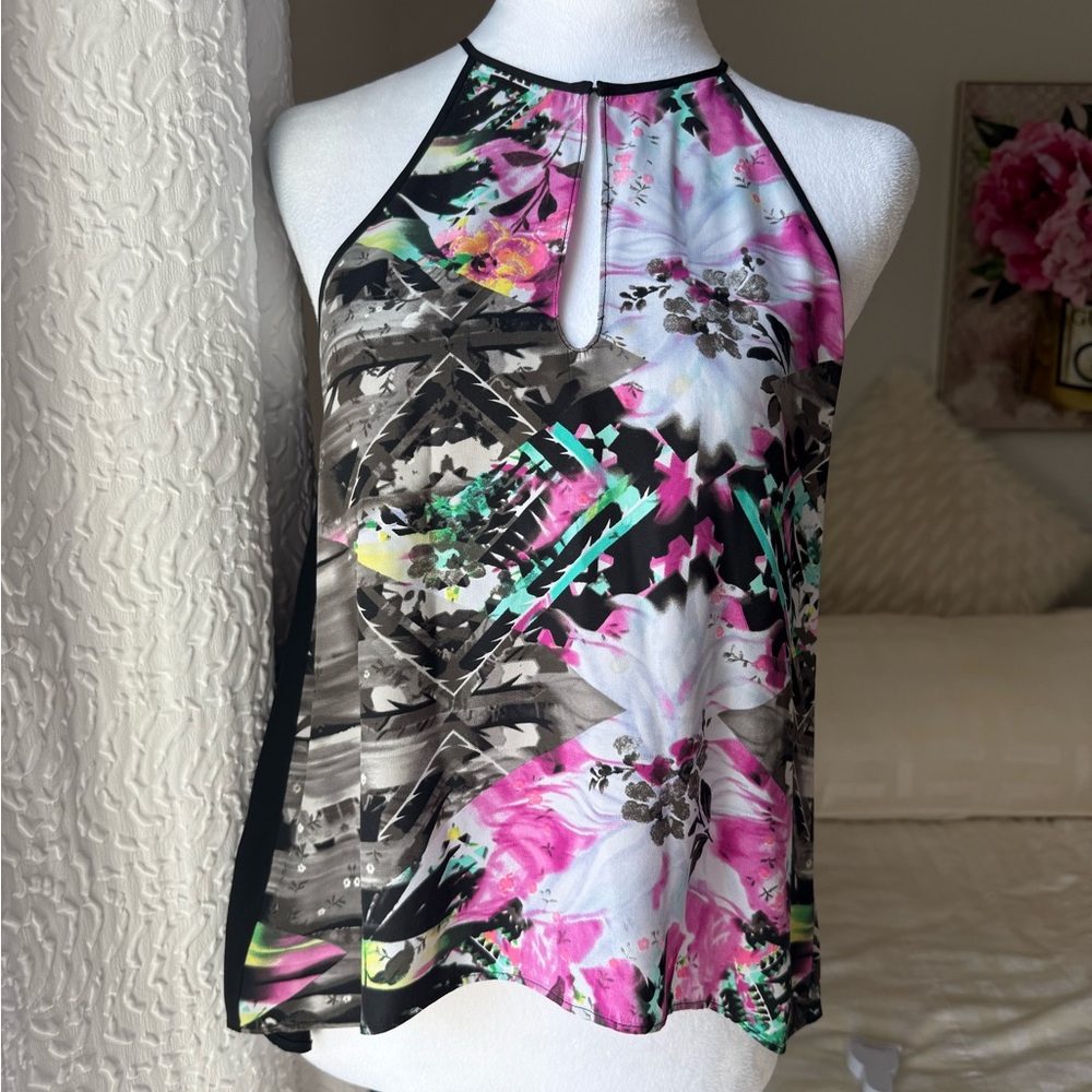 Parker Sleevless Top - Pink, Black, White